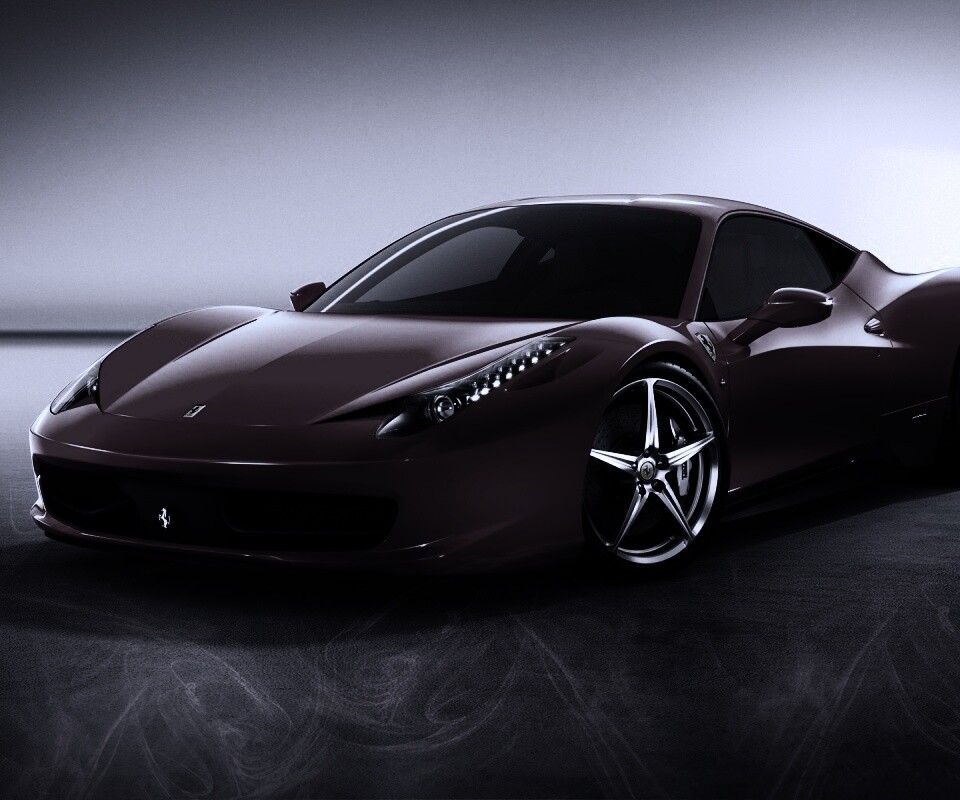 Огненный феррари обои