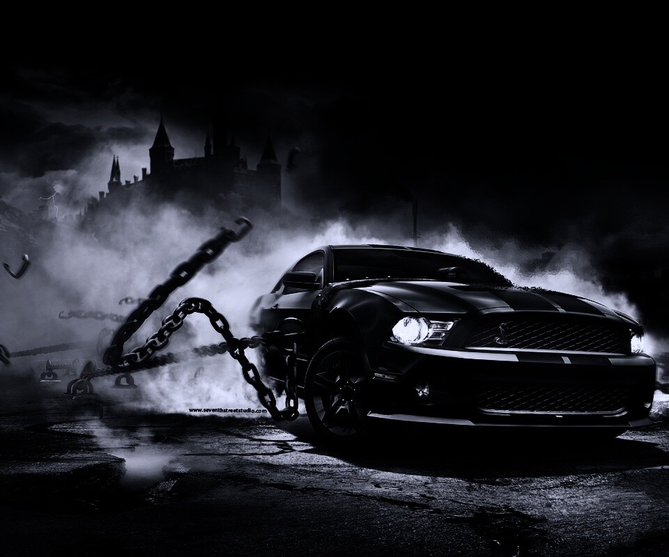 Ford Mustang рвёт цепи обои