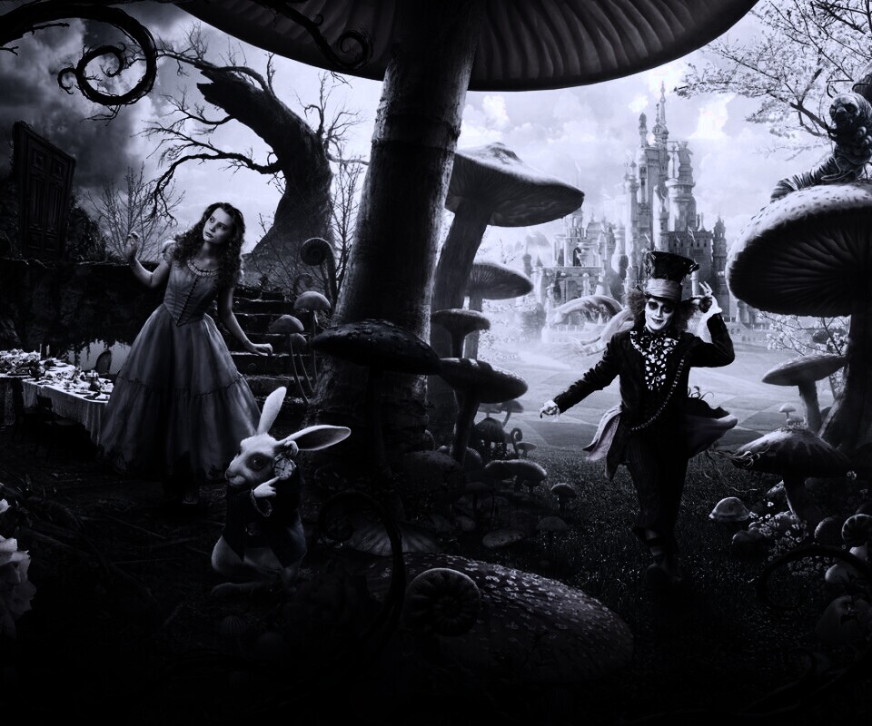 Алиса в стране чудес обои