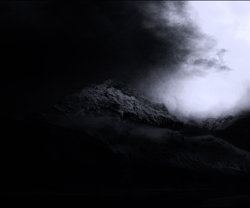 Ч/Б фото гор обои