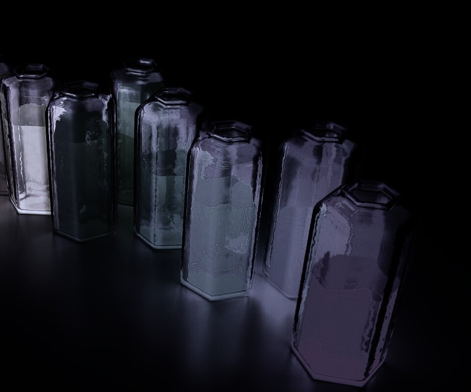 Баночки с цветными жидкостями обои