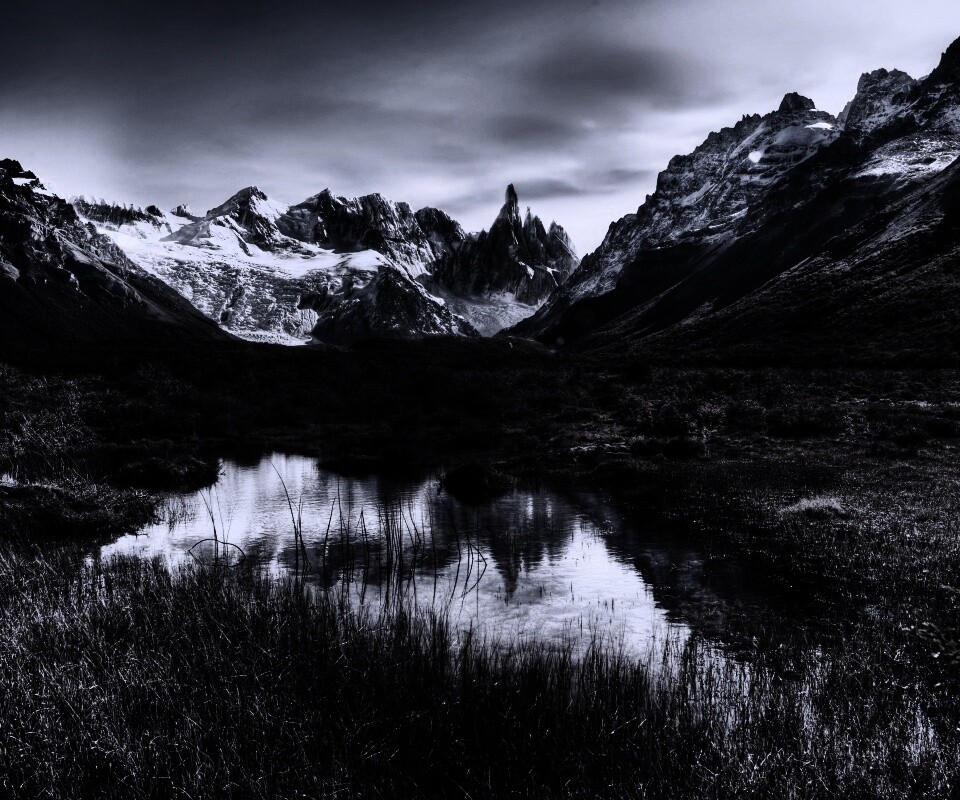 Болота на фоне гор обои