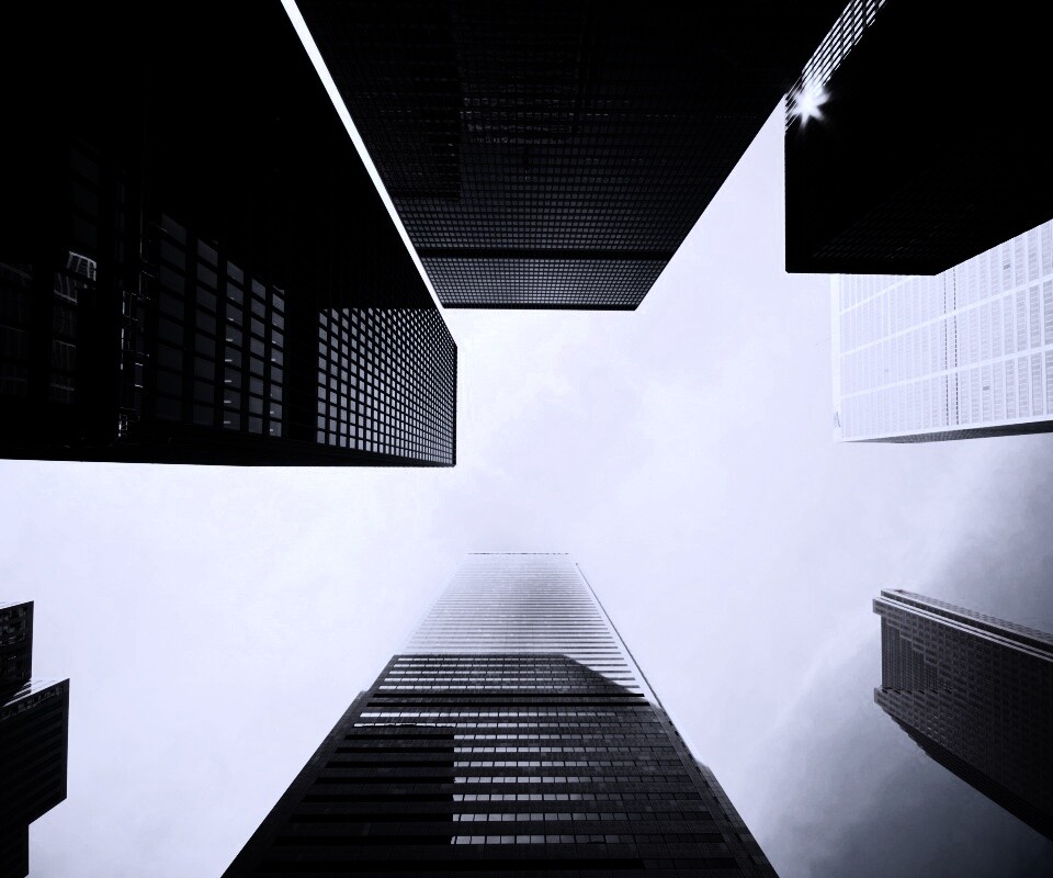 Небоскребы уходящие в облака обои