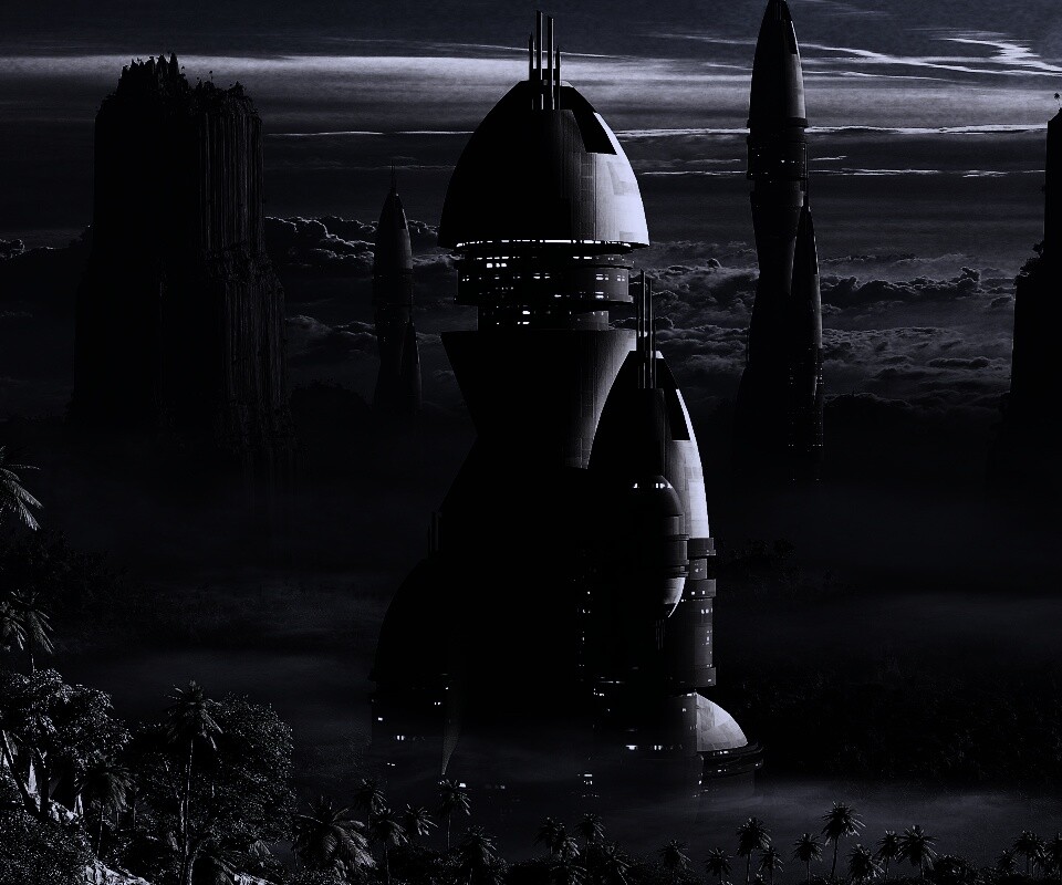 Город будущего обои