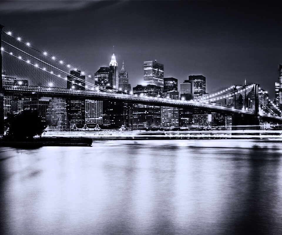 Огни ночного города обои