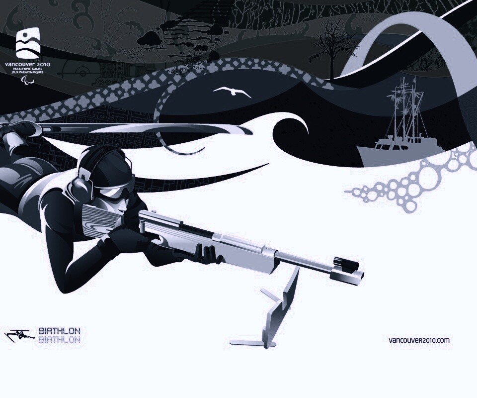 Олимпиада в Ванкувере 2010: Биатлон обои