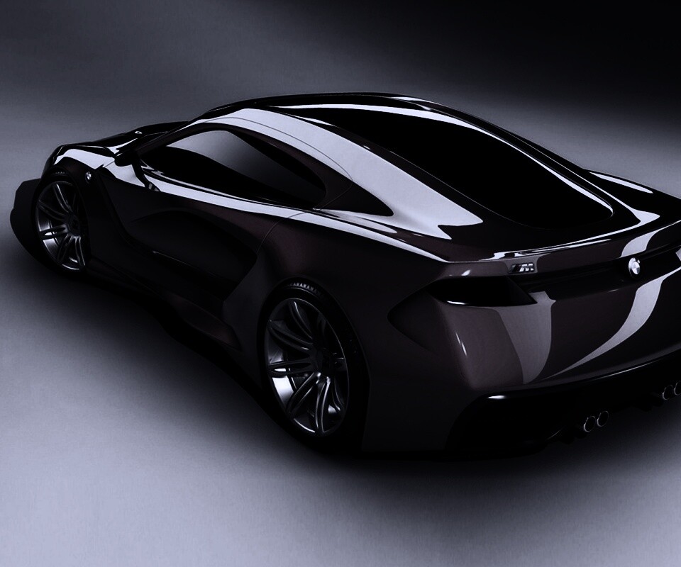 Красный концепт BMW обои