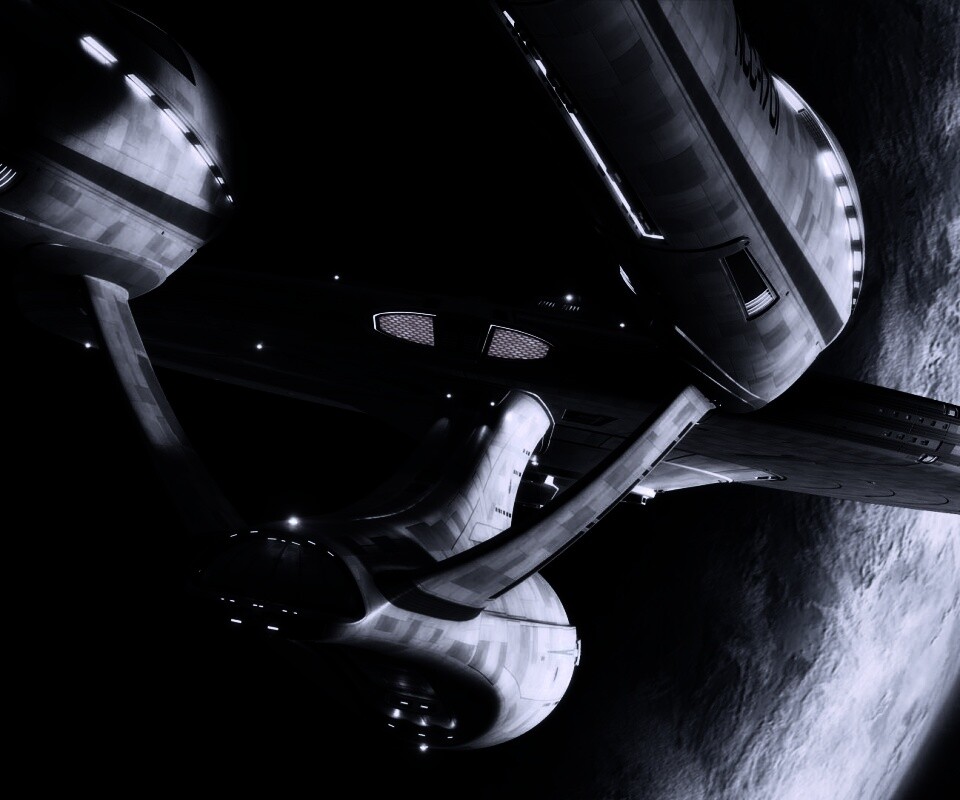 Космический корабль Enterprise из Star Trek обои