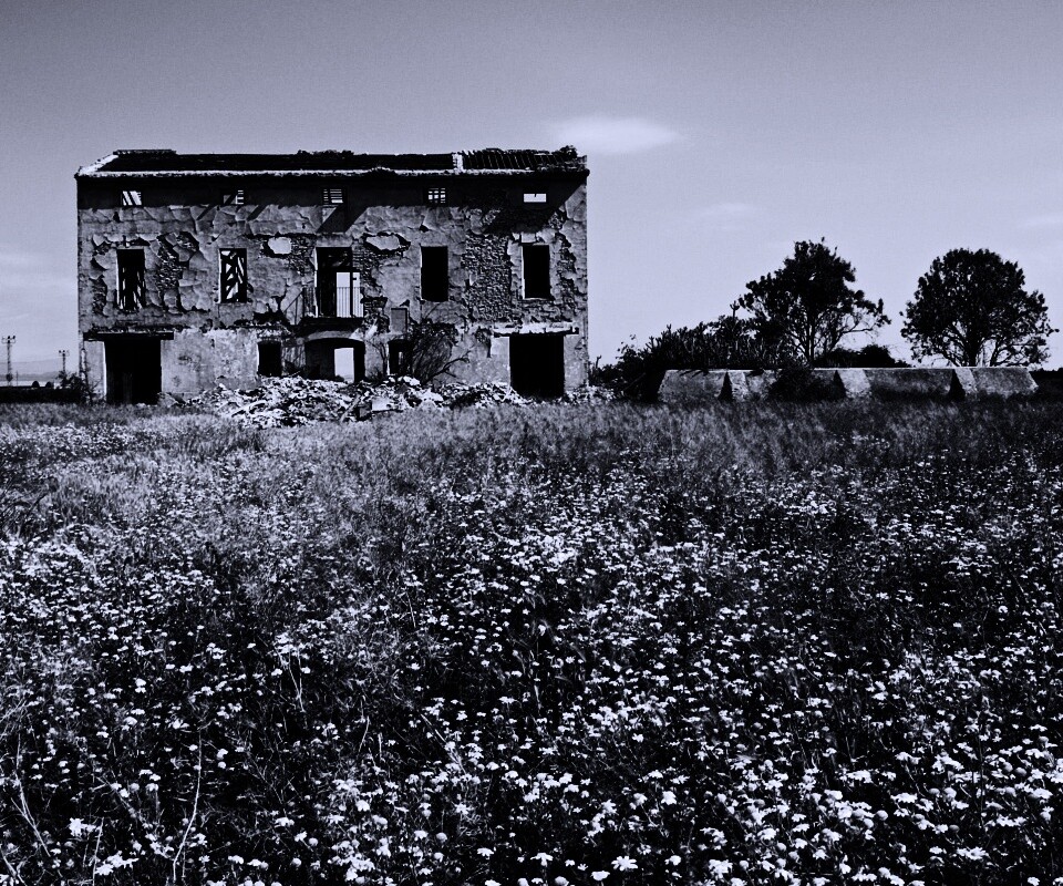 Руины жилого дома обои