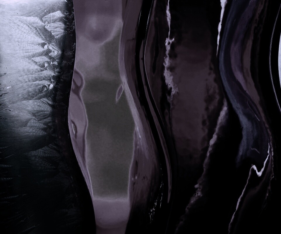 Цветные линии на стекле обои