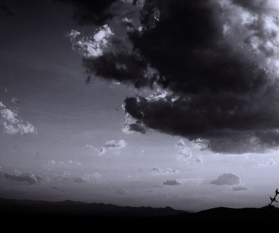 Горный закат обои