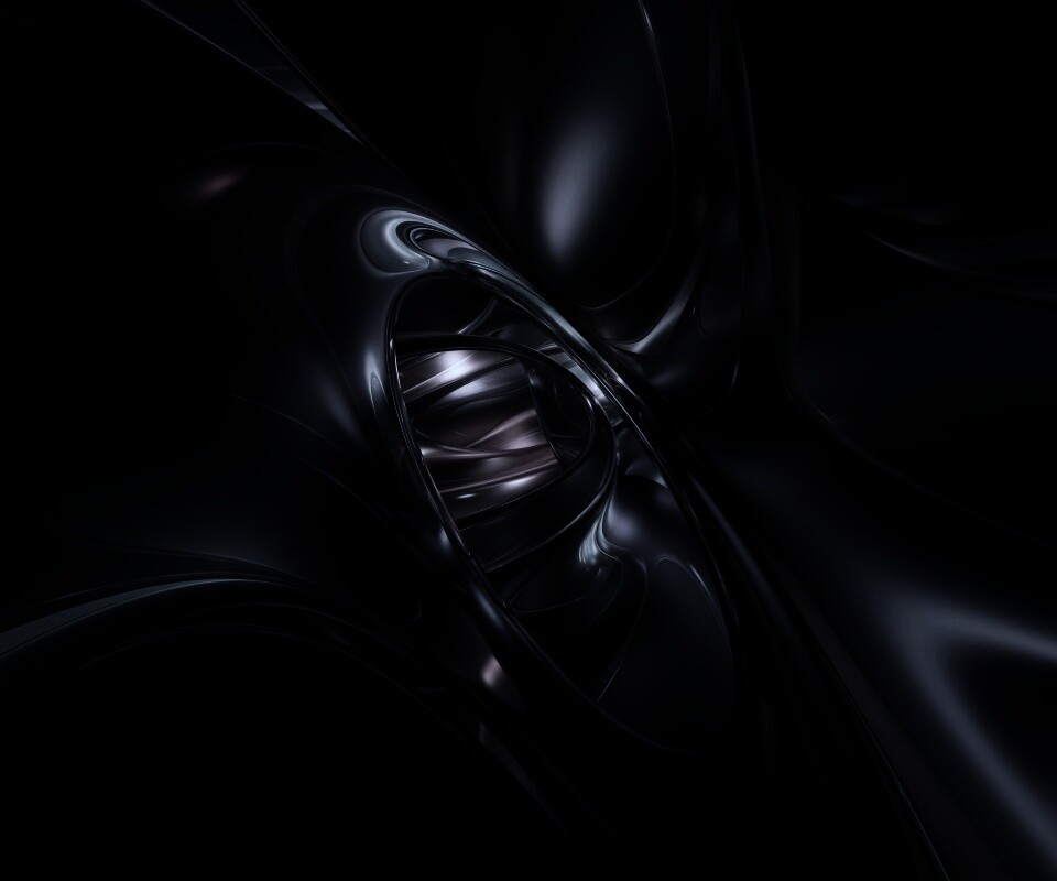 Темная переливчатая абстракция обои