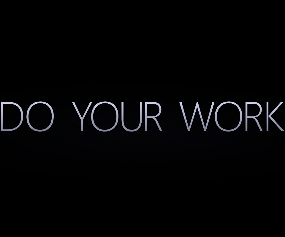 Делай свою работу обои