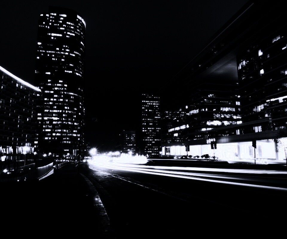 Ночные огни мегаполиса обои