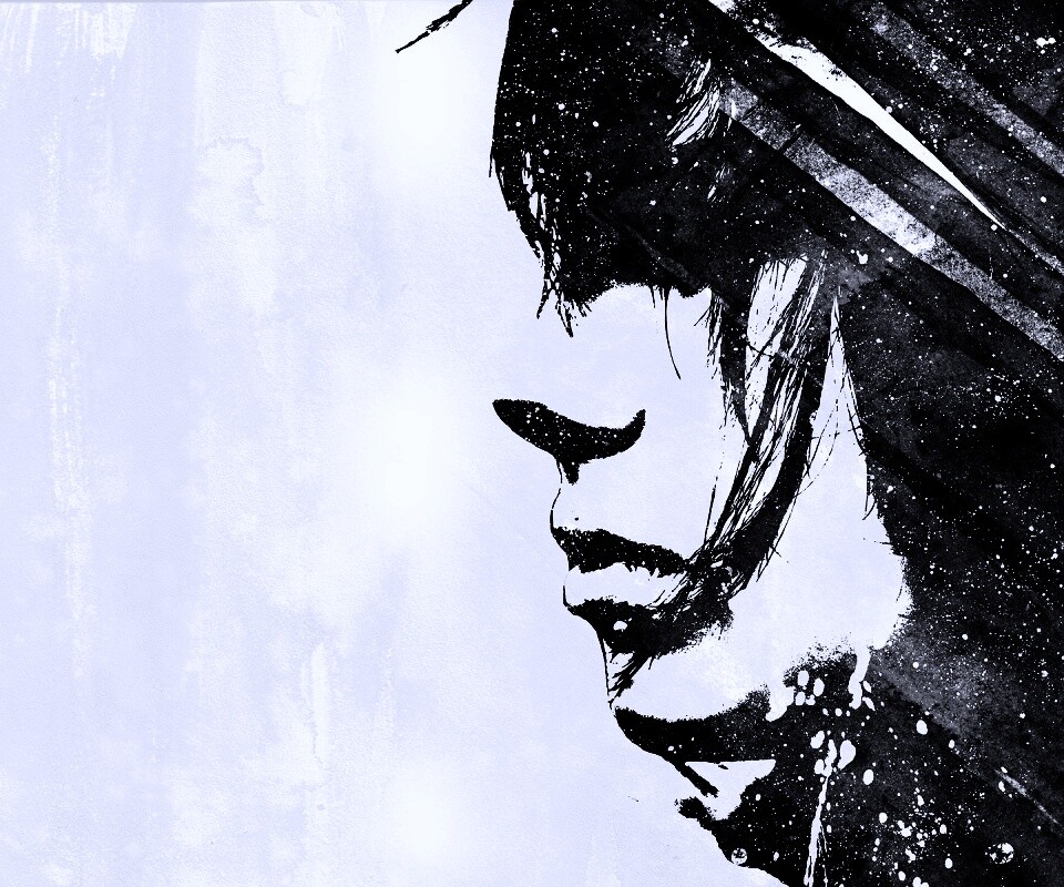 Стильные черно-белые обои обои