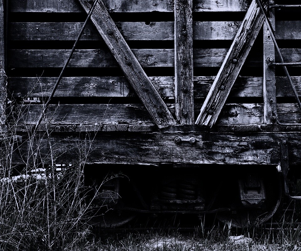 Старый грузовой вагон обои