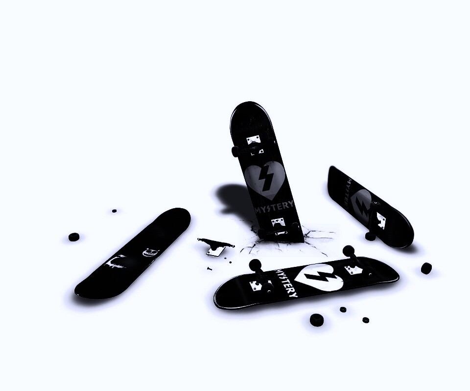 Сломанные скейты обои