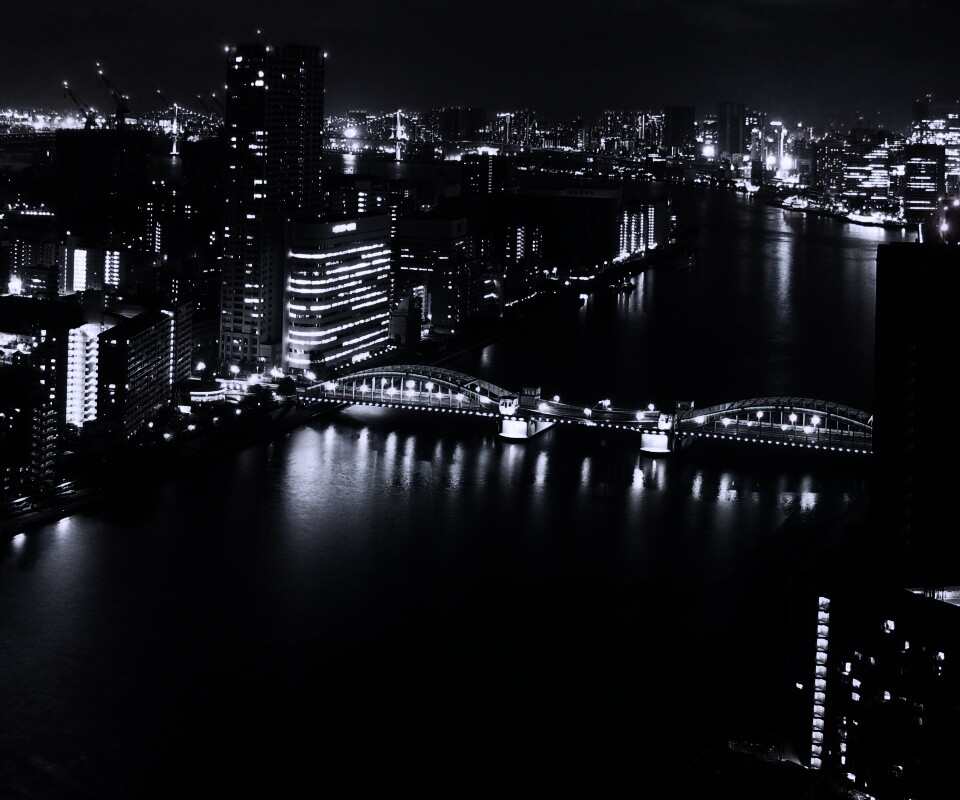 Ночной город обои