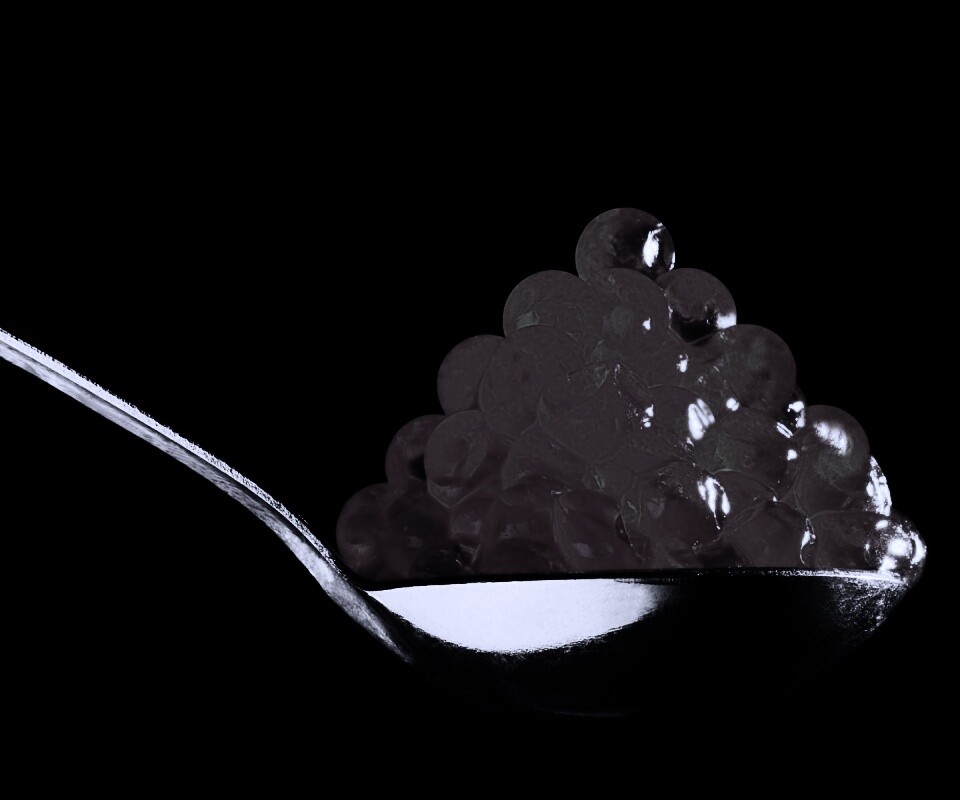 Ложка красной икры обои