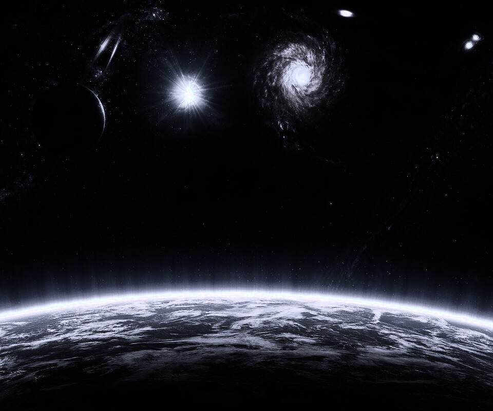 Бесконечный черный космос обои