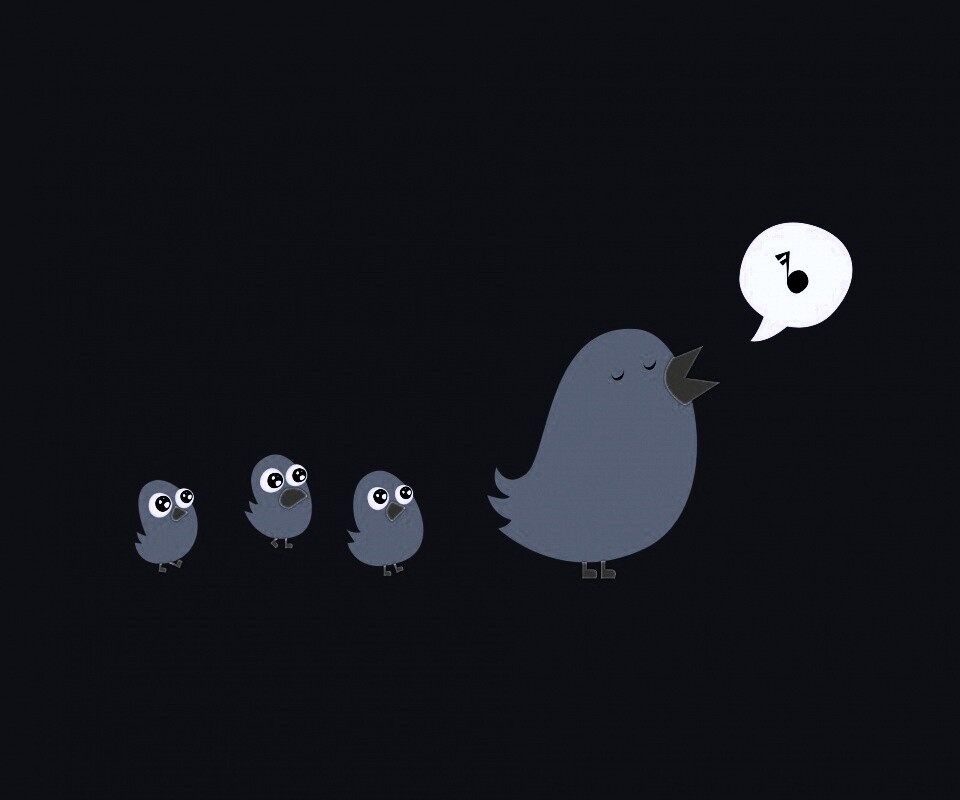 Поющая птица обои