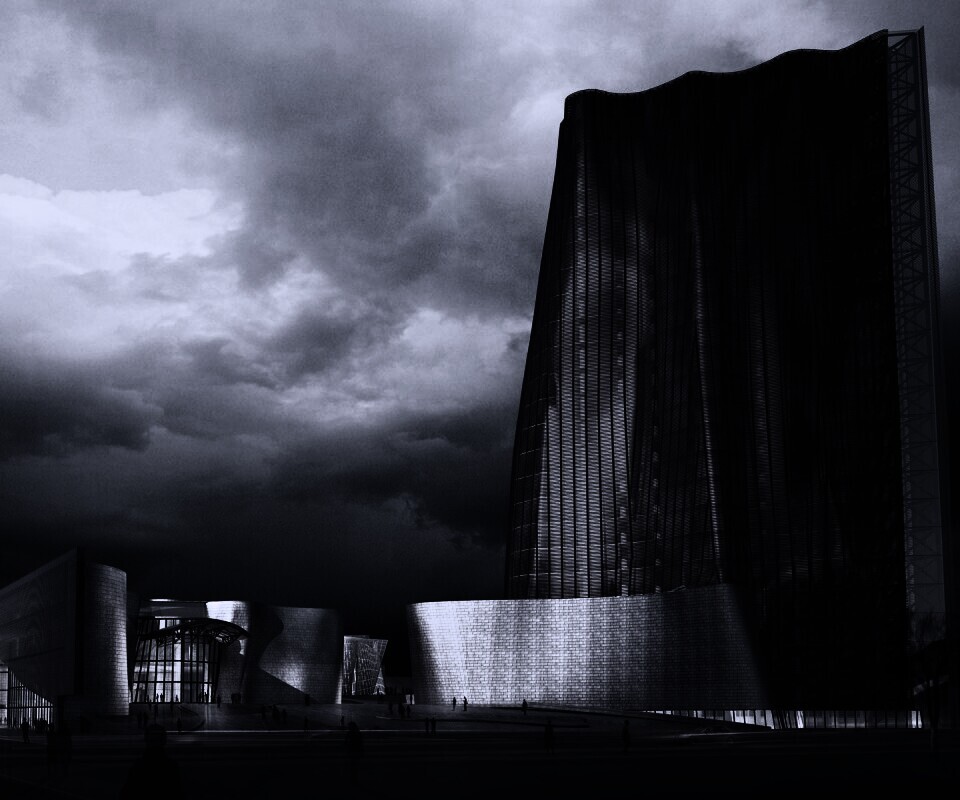 Здание обои