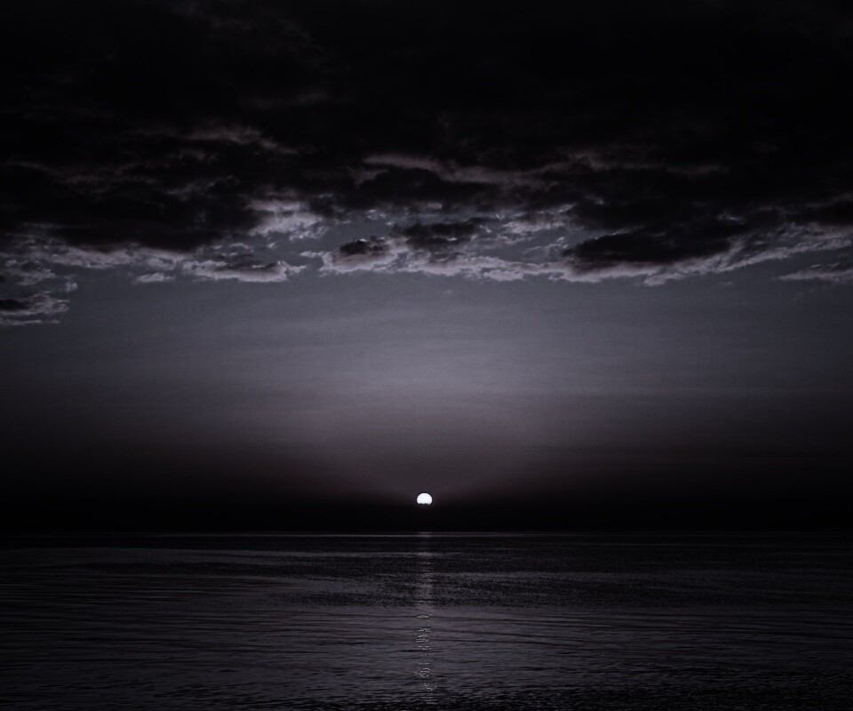 Багровый закат обои