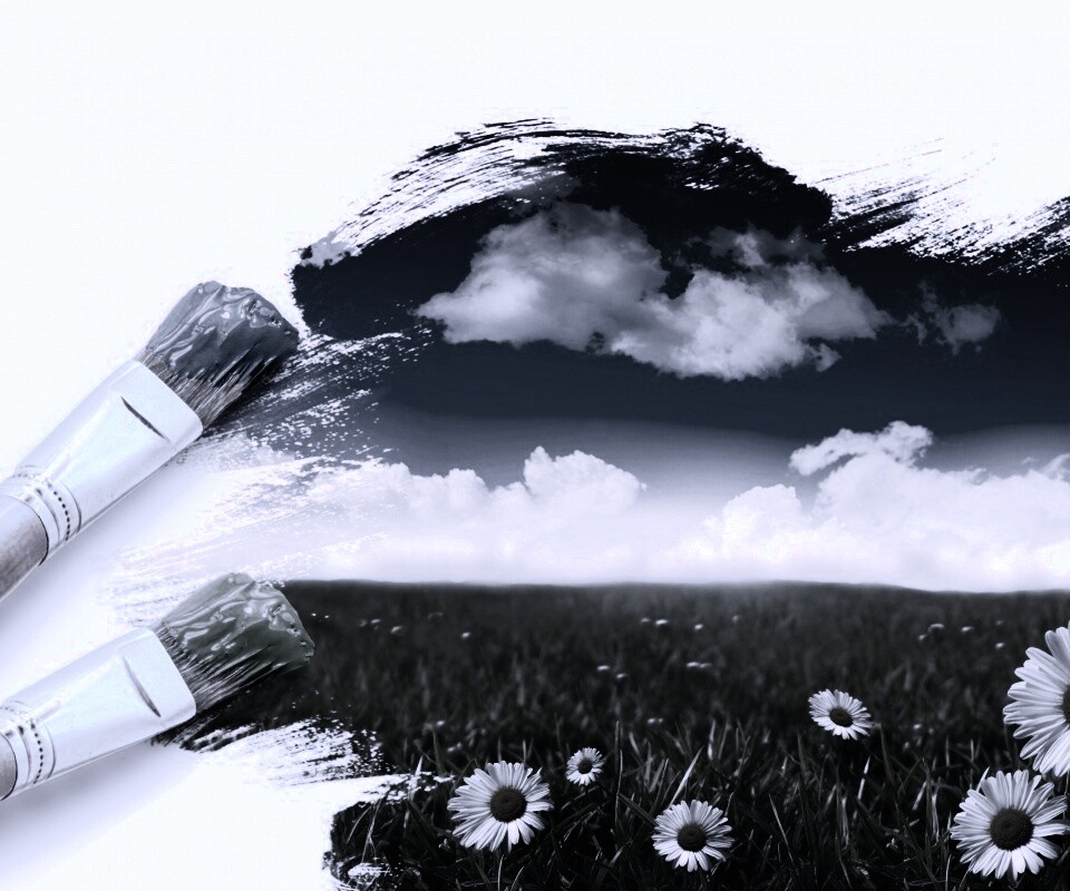 Нарисованный мир обои