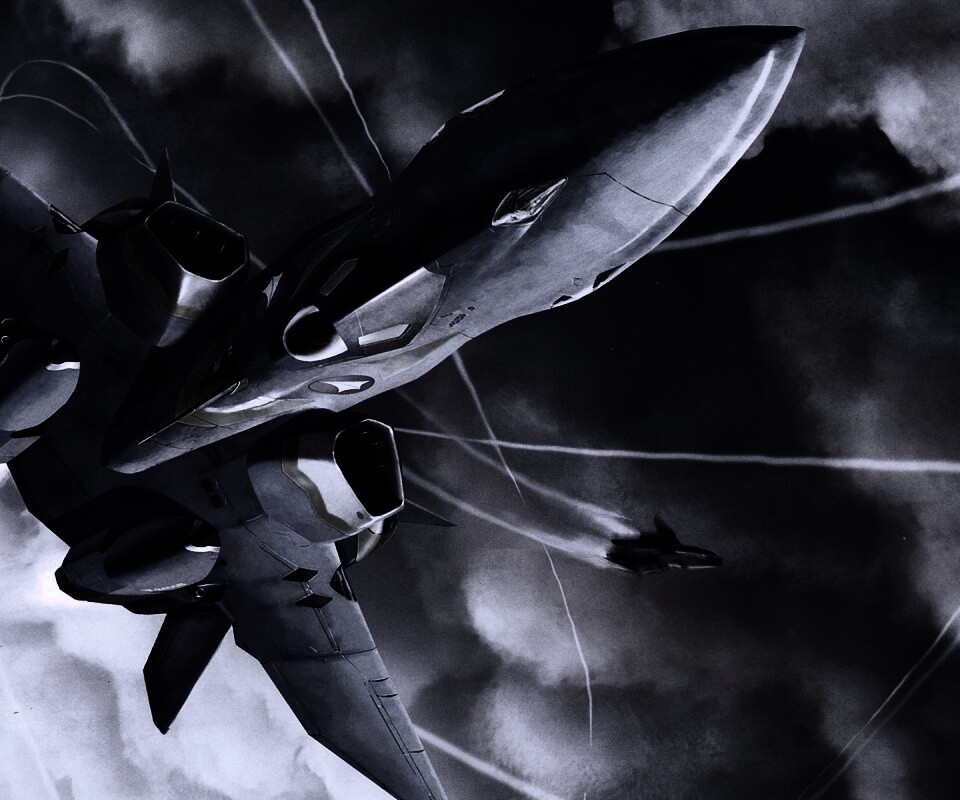 Фантастический самолёт делает бочку обои