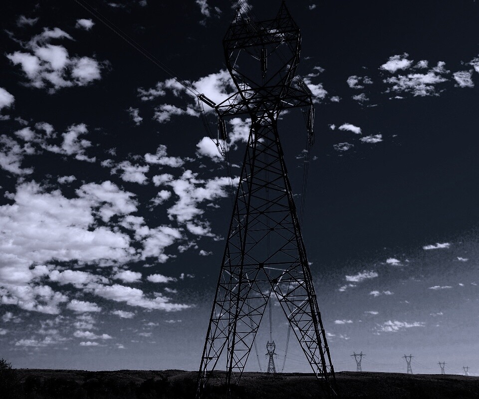 Линии электро передач обои