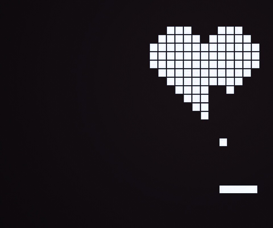 Уровень в виде сердца обои