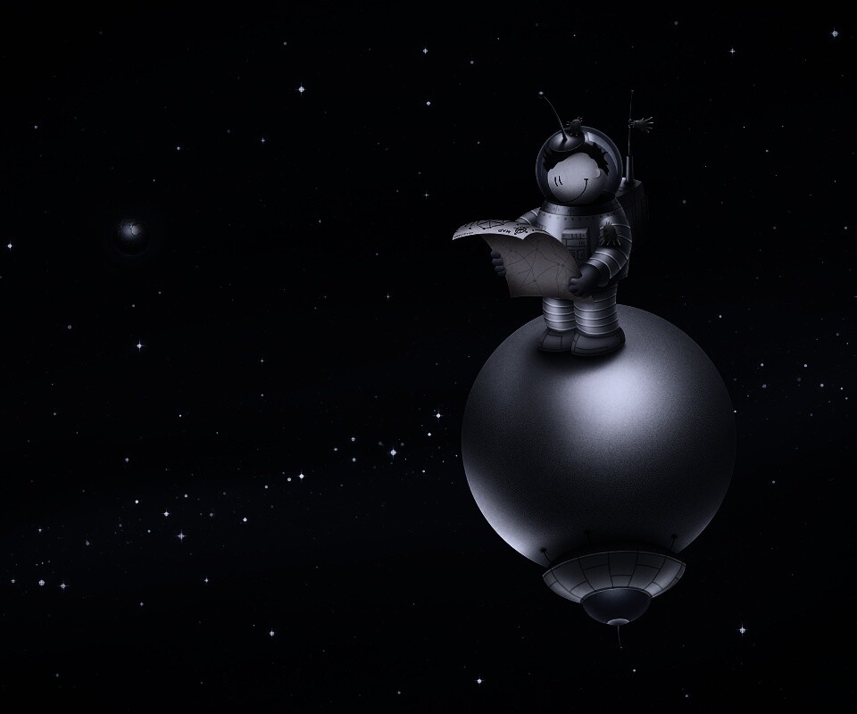 Космонват на луне обои