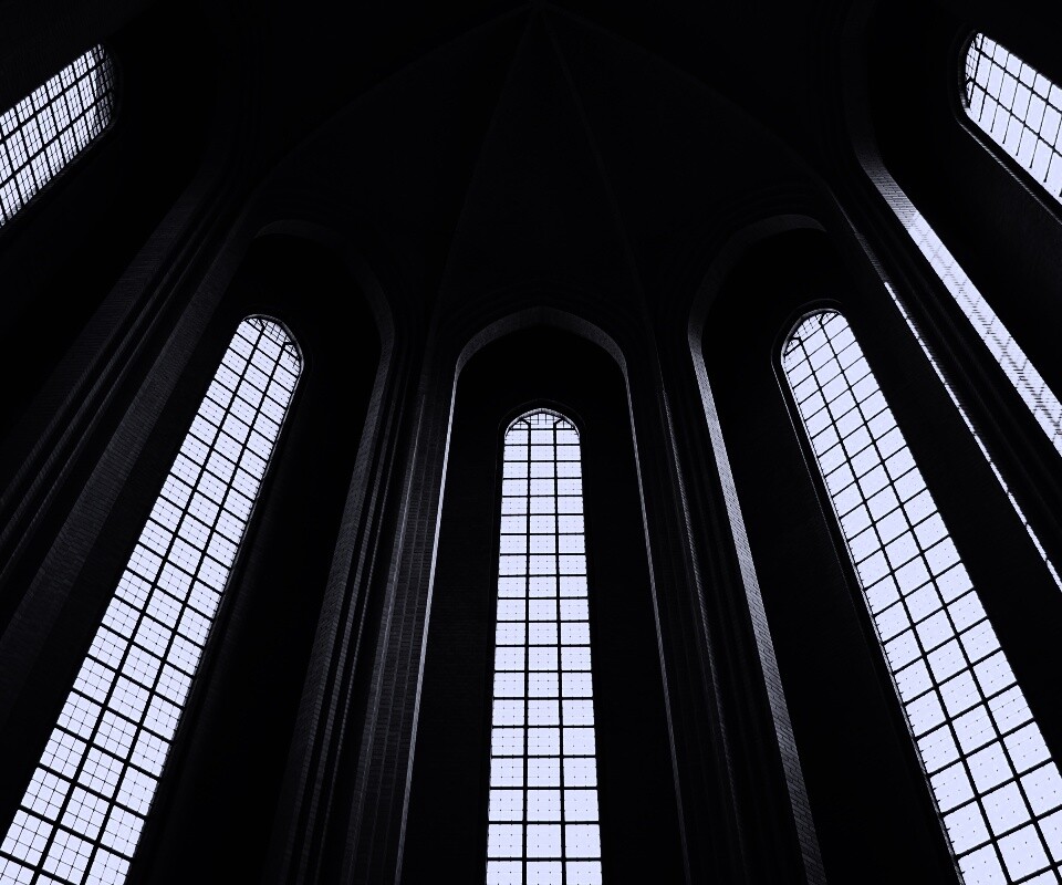 Готический свод обои