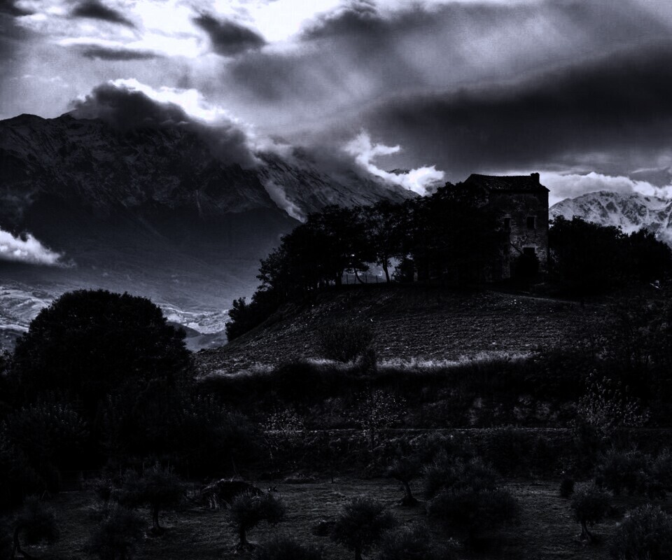 Горный пейзаж обои