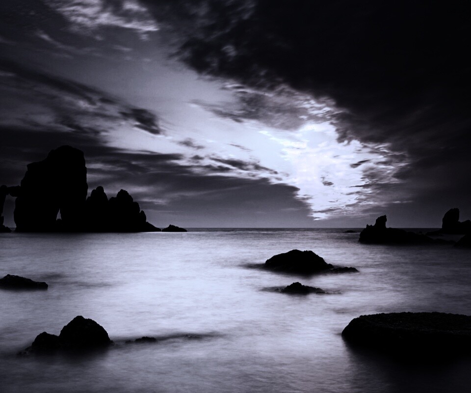 Закат на море обои