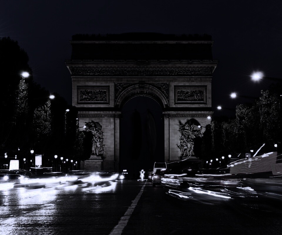 Арка на елисейских полях обои