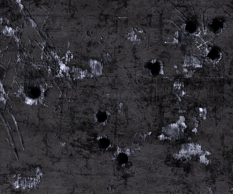 Пулевые отверстия в желтом листе обои