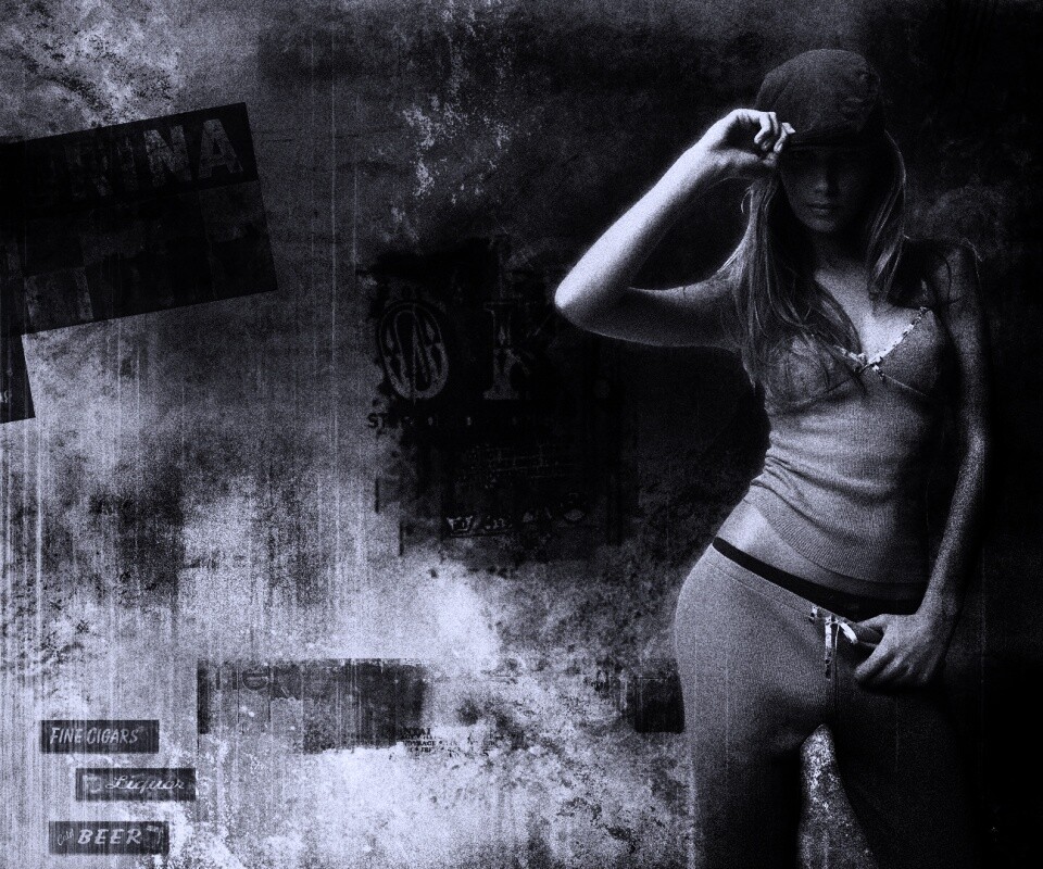 Винтажная девушка обои