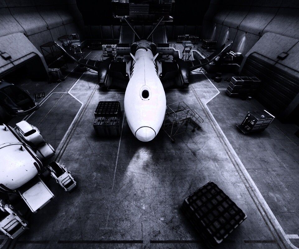 Ангар из игры Brink обои