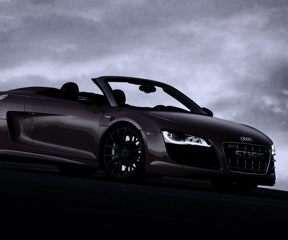 Красная Audi обои