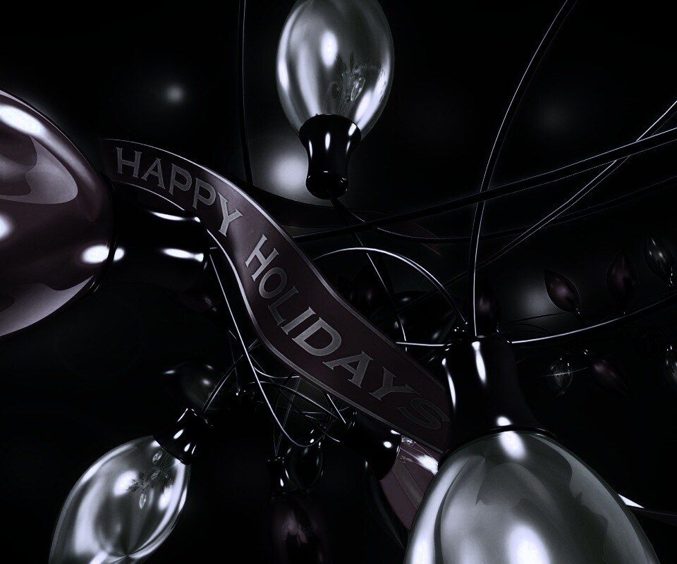 Гирлянда в 3D обои