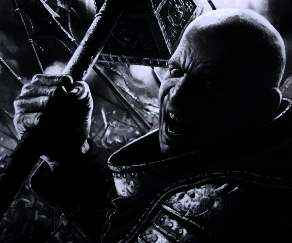 Воин с боевым молотом обои