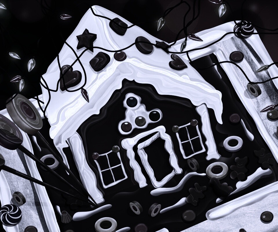 Пряничный домик обои