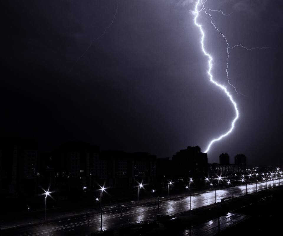 Молния обои