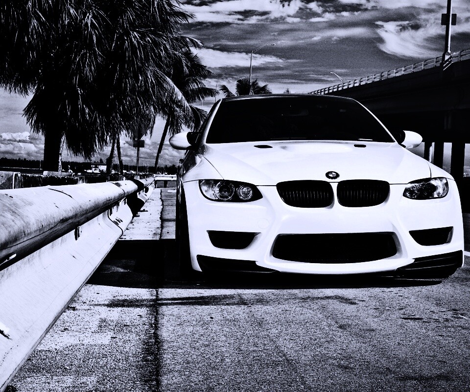 BMW в тропиках обои