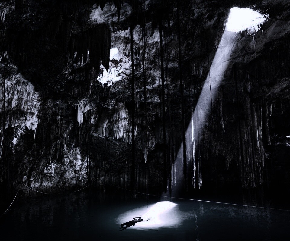 Пещера сталактитов обои