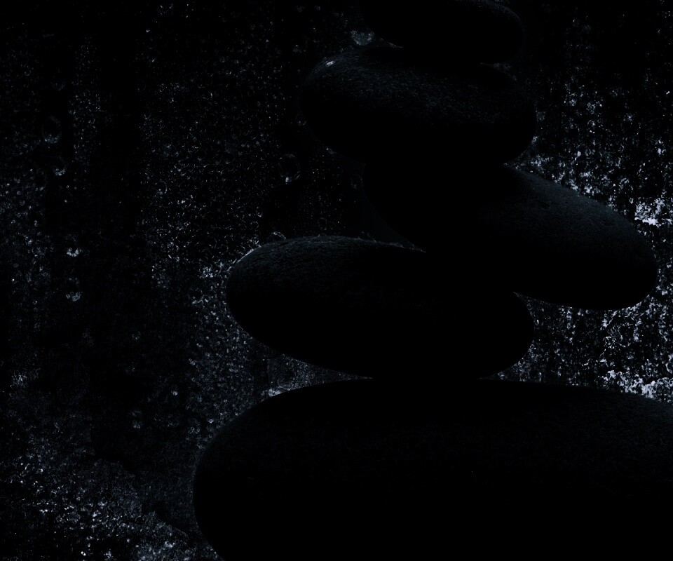 Башня из камней под водой обои