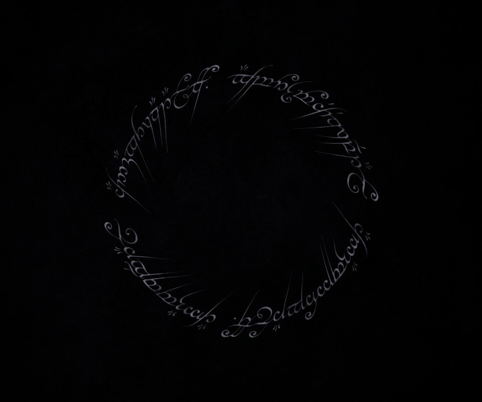 Кольцо всевластья - узор обои