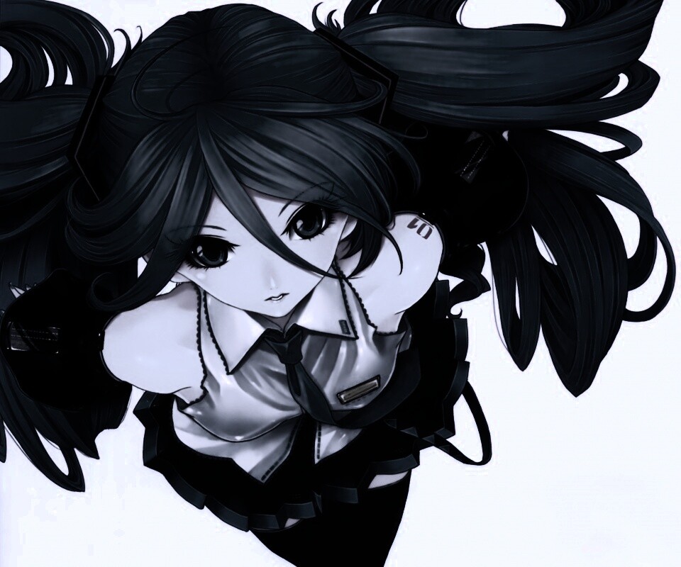 Синеволосая Хатсуне Мику обои