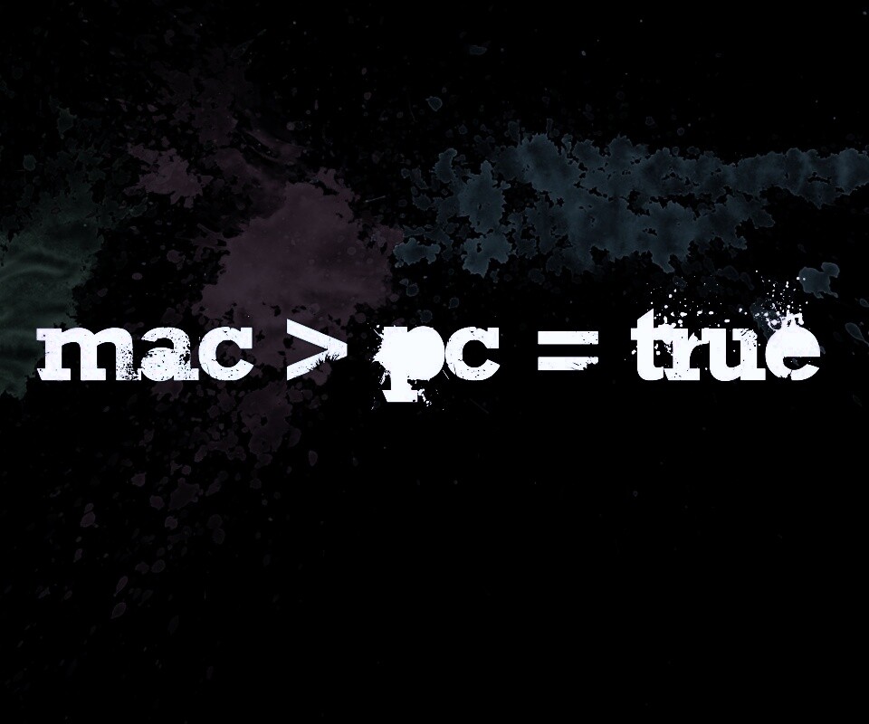Mac лучше Pc обои